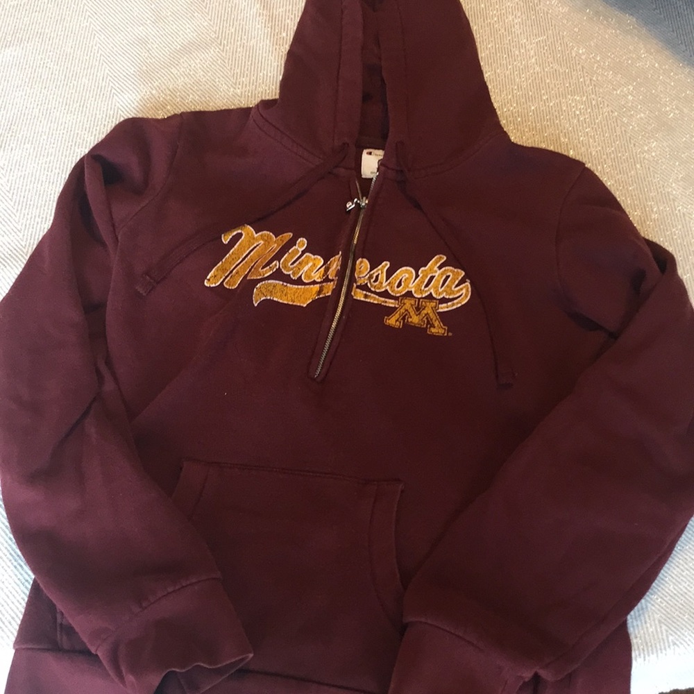 University Of Minnesota zip up sweatshirt